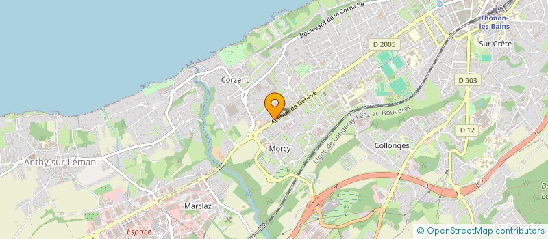 localisation de l'entreprise MONSIEUR DORIAN MICHAUD à THONON-LES-BAINS