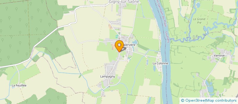 localisation de l'entreprise MONSIEUR DORIAN MICHEL  GIGNY-SUR-SAONE