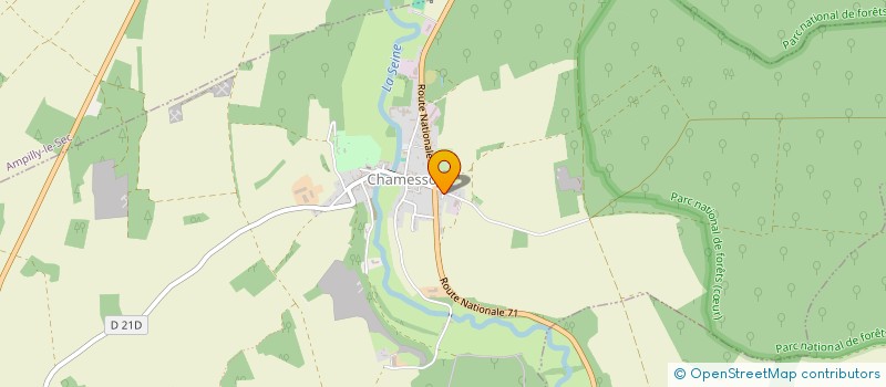 localisation de l'entreprise MONSIEUR DORIAN MIGNARD  CHAMESSON