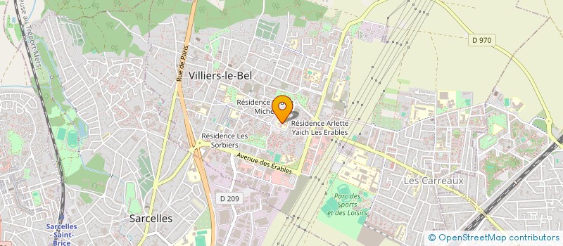 localisation de l'entreprise MONSIEUR DORIAN MONFORT  VILLIERS-LE-BEL