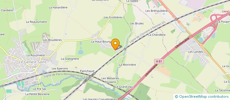 localisation de l'entreprise MONSIEUR DORIAN MONGONDRY  LE GENEST-SAINT-ISLE