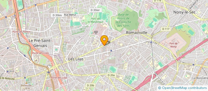 localisation de l'entreprise MONSIEUR DORIAN NOULET à LES LILAS