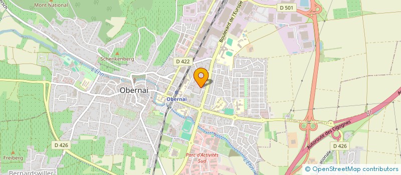 localisation de l'entreprise MONSIEUR DORIAN ORGAWITZ  OBERNAI