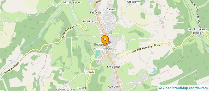 localisation de l'entreprise MONSIEUR DORIAN PALLAS  BEAUMONTOIS EN PERIGORD