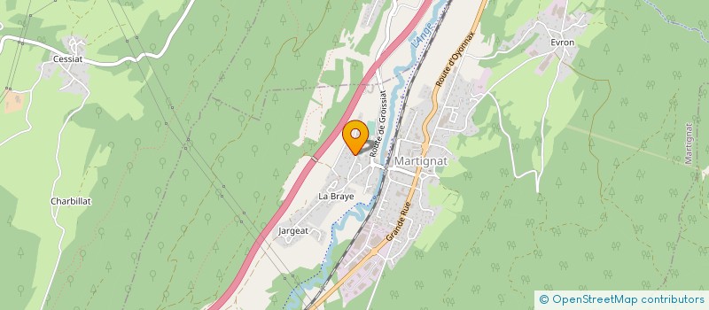 localisation de l'entreprise MONSIEUR DORIAN PECCLET  MARTIGNAT