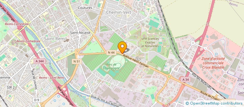 localisation de l'entreprise MONSIEUR DORIAN PECHEUX  REIMS