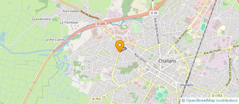 localisation de l'entreprise MONSIEUR DORIAN PERRUCHAS à CHALLANS