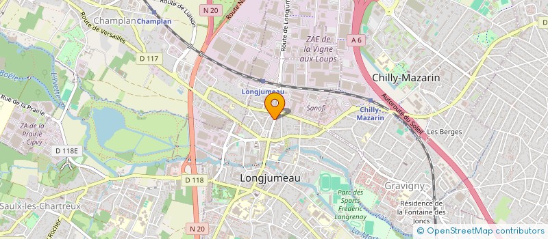 localisation de l'entreprise MONSIEUR DORIAN PONS à LONGJUMEAU