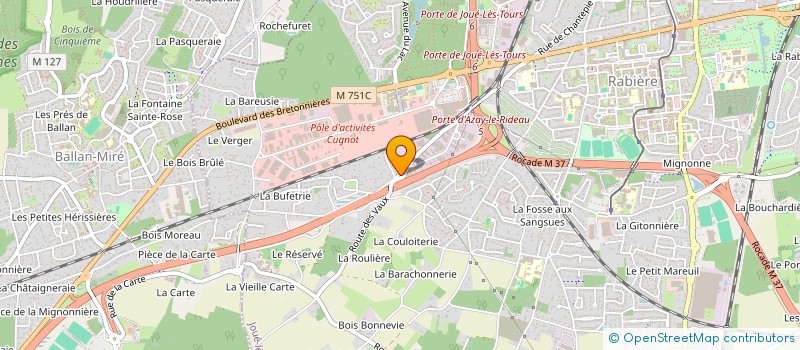 localisation de l'entreprise MONSIEUR DORIAN RAFFIN  JOUE-LES-TOURS