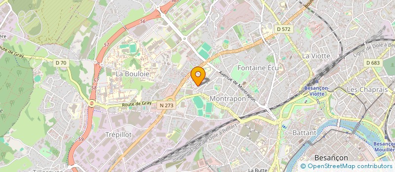 localisation de l'entreprise MONSIEUR DORIAN RAHIS à BESANCON