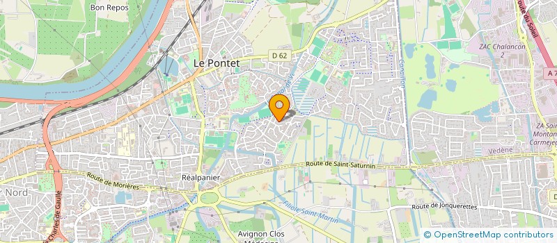 localisation de l'entreprise MONSIEUR DORIAN REVEST  LE PONTET