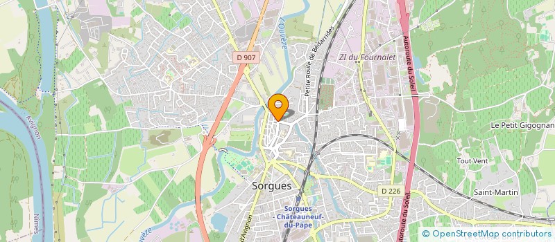 localisation de l'entreprise MONSIEUR DORIAN RICCI  SORGUES