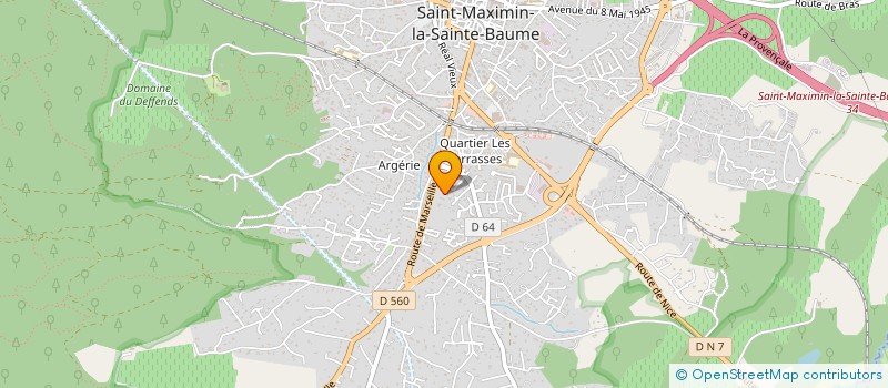 localisation de l'entreprise MONSIEUR DORIAN RICHELMI à SAINT-MAXIMIN-LA-SAINTE-BAUME