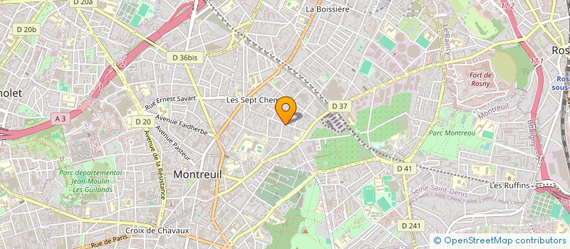localisation de l'entreprise MONSIEUR DORIAN RONDI à MONTREUIL