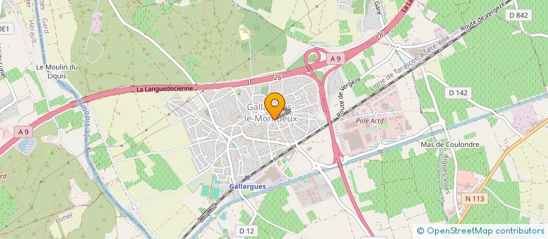 localisation de l'entreprise MONSIEUR DORIAN ROUVIERE  GALLARGUES-LE-MONTUEUX