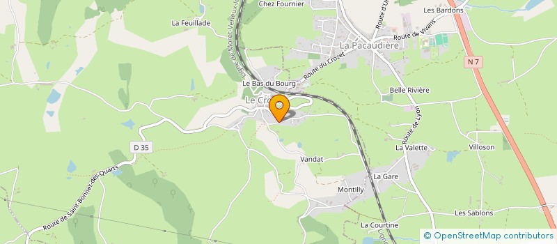 localisation de l'entreprise MONSIEUR DORIAN RUINI  LE CROZET