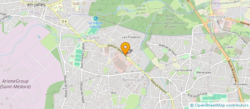 localisation de l'entreprise MONSIEUR DORIAN SACOMANT  SAINT-MEDARD-EN-JALLES