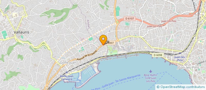 localisation de l'entreprise MONSIEUR DORIAN THEILLET à VALLAURIS