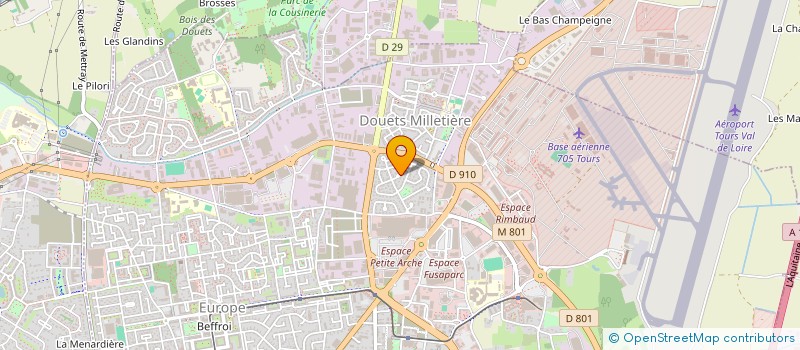 localisation de l'entreprise MONSIEUR DORIAN TUDEAU à TOURS