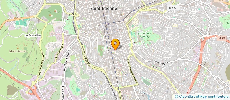 localisation de l'entreprise MONSIEUR DORIAN VALETTE  SAINT-ETIENNE