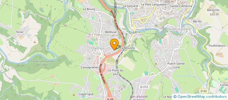 localisation de l'entreprise MONSIEUR DORIAN VALETTE  OLEMPS