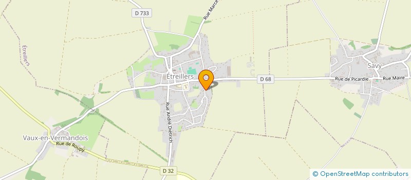 localisation de l'entreprise MONSIEUR DORIAN VAN SLUYS  ETREILLERS