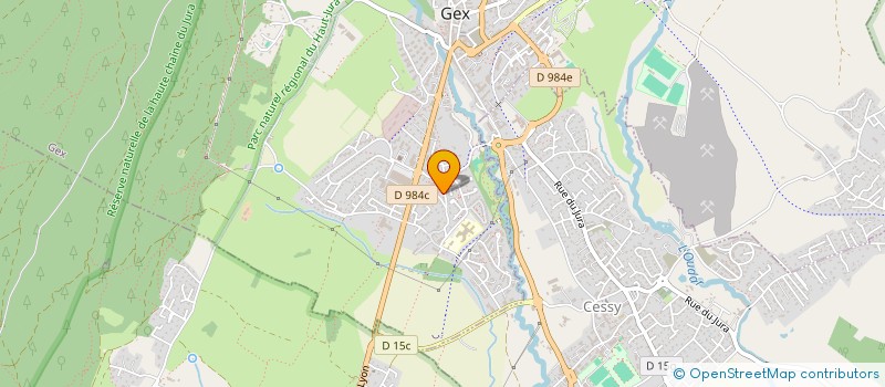 localisation de l'entreprise MONSIEUR DORIAN VANROBAYS  GEX