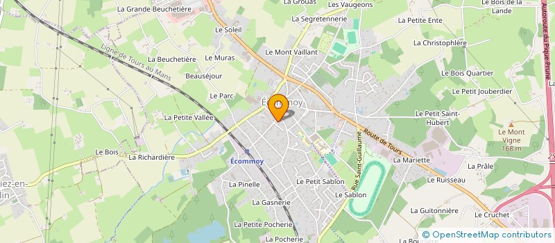 localisation de l'entreprise MONSIEUR DORIAN YVART  ECOMMOY