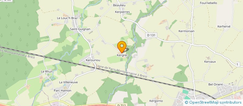 localisation de l'entreprise MONSIEUR DORIANN-HOEL LEPETIT  SAINT-JEAN-KERDANIEL