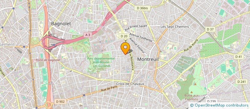 localisation de l'entreprise MONSIEUR DORIN BOTAN à MONTREUIL