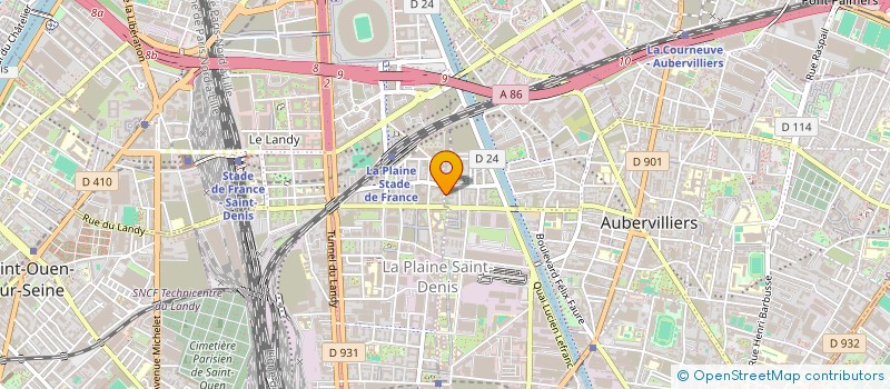 localisation de l'entreprise MONSIEUR DORIN RATA à AUBERVILLIERS