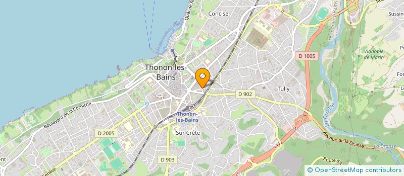 localisation de l'entreprise MONSIEUR DORINE MARECHAL à THONON-LES-BAINS