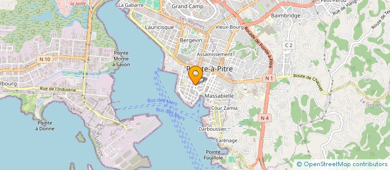 localisation de l'entreprise MONSIEUR DOROTHE CARABIN à POINTE A PITRE