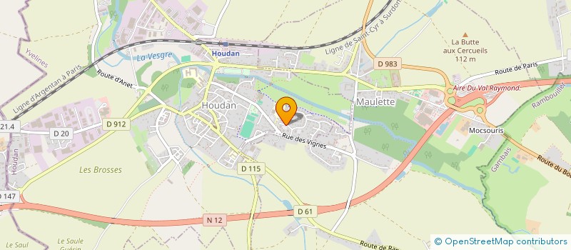 localisation de l'entreprise MONSIEUR DORSON N'DIKI  HOUDAN