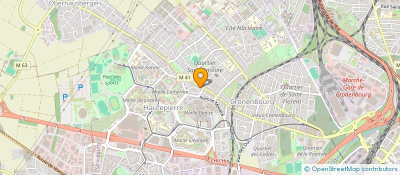 localisation de l'entreprise MONSIEUR DORU URZICA à STRASBOURG