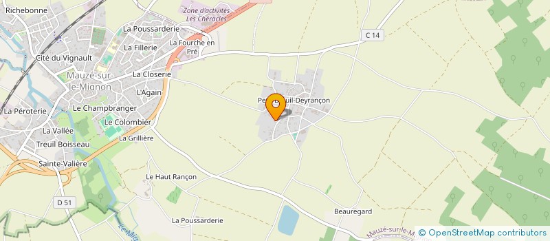 localisation de l'entreprise MONSIEUR DORYAN RENAUDET  MAUZE-SUR-LE-MIGNON