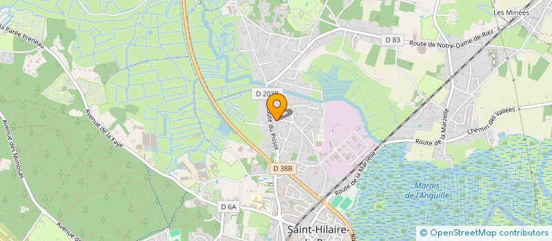 localisation de l'entreprise MONSIEUR DOSITHEE GUERINEAU à SAINT-HILAIRE-DE-RIEZ