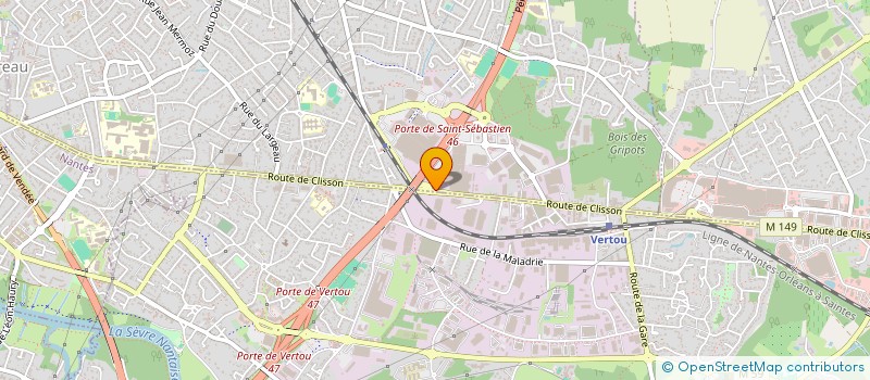 localisation de l'entreprise MONSIEUR DOSSON AZAIS  VERTOU