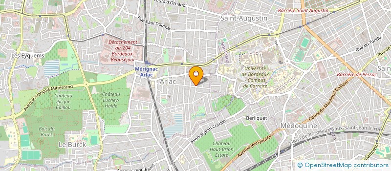 localisation de l'entreprise MONSIEUR DOSSOU RODRIGUE AGOSSOU  MERIGNAC