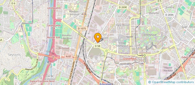 localisation de l'entreprise MONSIEUR DOSSOU ZANNOU  GRENOBLE