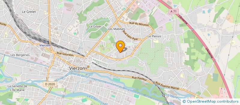 localisation de l'entreprise MONSIEUR DOUA KONATE  VIERZON