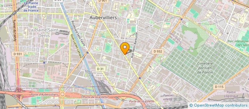 localisation de l'entreprise MONSIEUR DOUADI BENNAI à AUBERVILLIERS