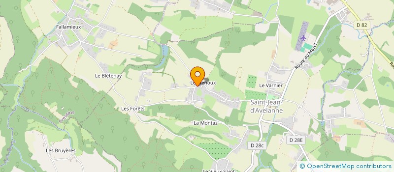 localisation de l'entreprise MONSIEUR DOUADI DEFFAF  SAINT-JEAN-D'AVELANNE