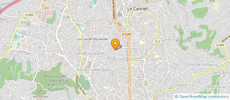 localisation de l'entreprise MONSIEUR DOUGLAS GODENAIRE à LE CANNET