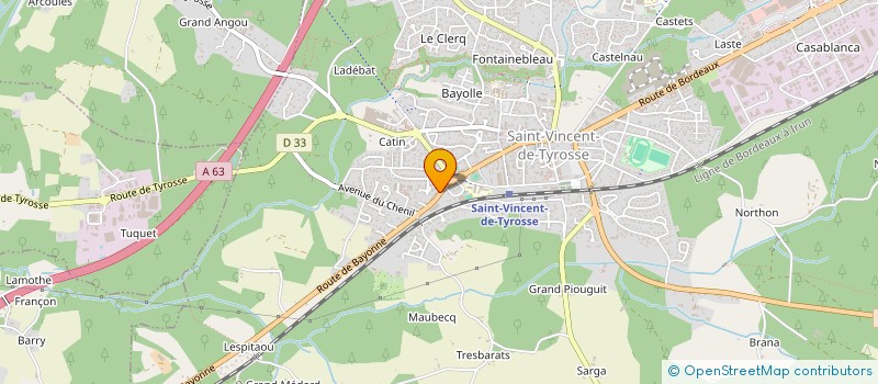 localisation de l'entreprise MONSIEUR DOUGLAS JULIARD  SAINT-VINCENT-DE-TYROSSE