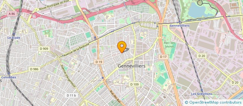 localisation de l'entreprise MONSIEUR DOUMBIA HAMED à GENNEVILLIERS