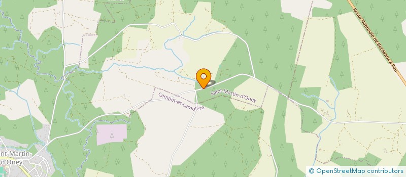 localisation de l'entreprise MONSIEUR DOWSON LAFONT  SAINT-MARTIN-D'ONEY