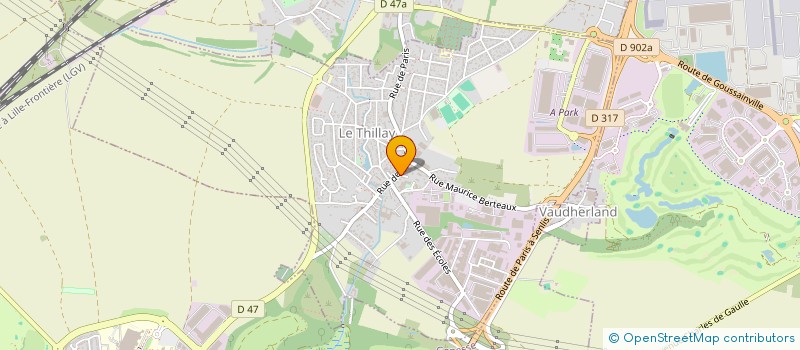 localisation de l'entreprise MONSIEUR DRAGICHA JOVANOVIC  LE THILLAY