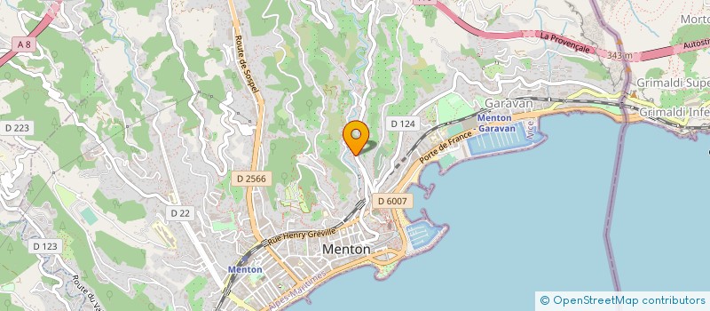 localisation de l'entreprise MONSIEUR DRAGOS-IONUT CUGLER à MENTON