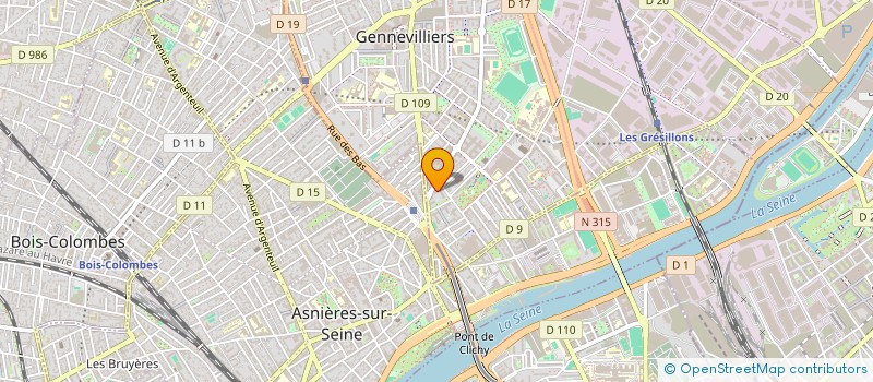 localisation de l'entreprise MONSIEUR DRAGOSLAV BLAGOJEVIC  GENNEVILLIERS